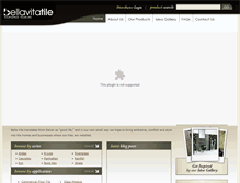 Tablet Screenshot of bellavitatile.com